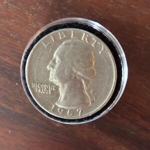 1967 Error  US Quarter